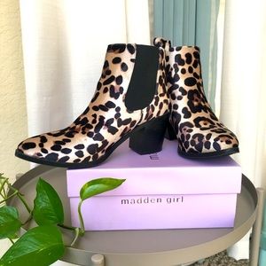 Madden Girl - Barbie Boots - Velvet Leopard - Size 8